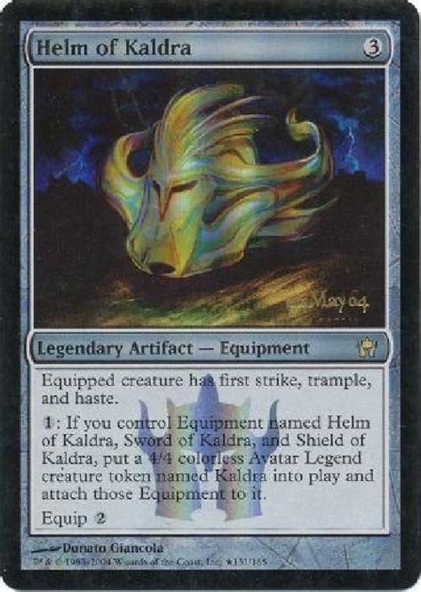 Helm of Kaldra - Pre-Release Promo | Magic cards, Magic the gathering ...