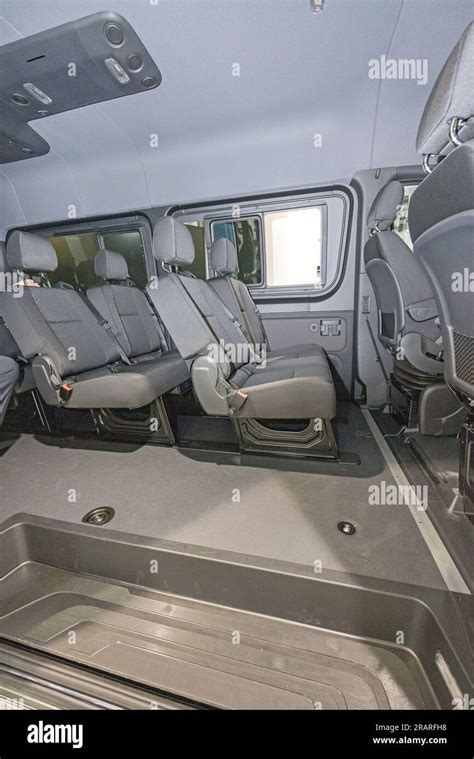 Mini Bus Passengers Van Transport Cabin Interior Stock Photo - Alamy