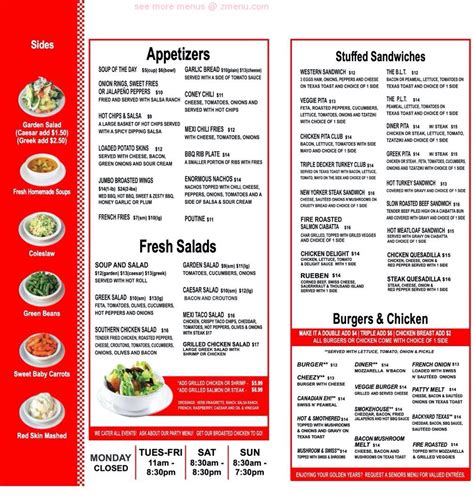 Menu at Imperial Diner Leamington restaurant, Leamington