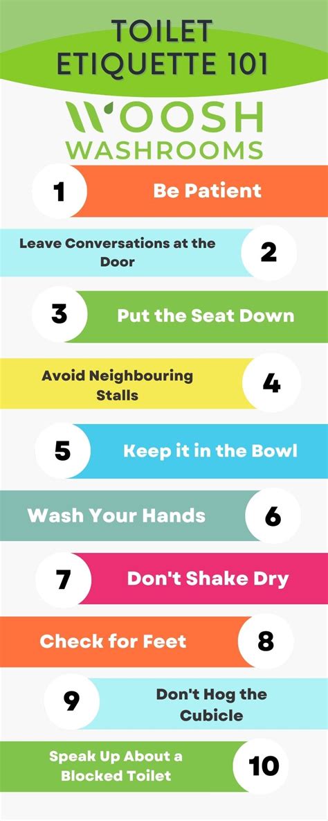 Public Toilet Etiquette 101 | Woosh Washrooms