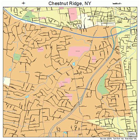 Chestnut Ridge New York Street Map 3615400