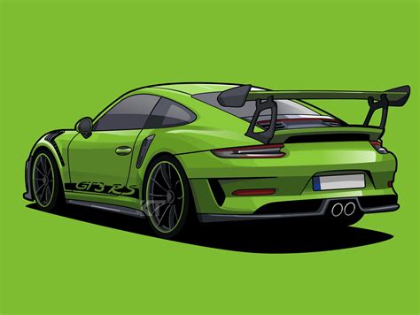 Porsche 911 Gt3 Rs Drawing