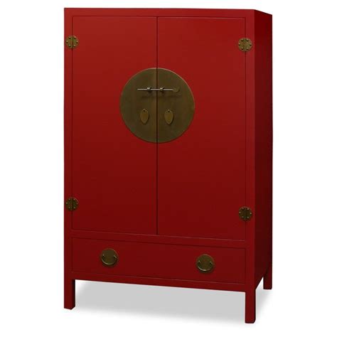 Elmwood Ming Style TV Armoire. Red, the color of happiness, luck and ...