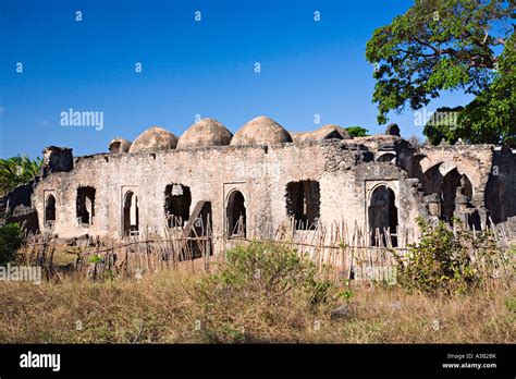 Kilwa Kisiwani Ruins, Mosque, Tanzania, Africa, UNESCO site Stock Photo - Alamy