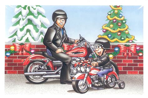 Harley-Davidson Christmas Cards - X-779 - One (1) Pack of 10 Cards & Envelopes | Harley davidson ...