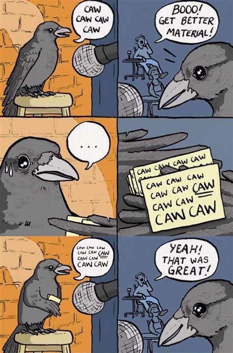 Bird And Crow Comic Meme - roadmandiy