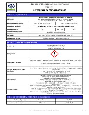 HDS de Sulfato cúprico - FICHA DE DATOS DE SEGURIDAD SULFATO CÚPRICO Nombre Comercial : Sulfato ...