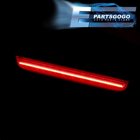 For 15-20 Dodge Challenger Rear Bumper Red LED Reflector Brake Parking ...