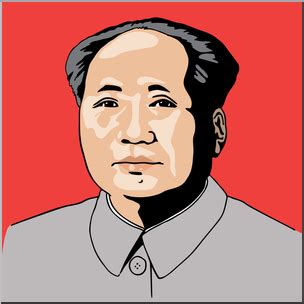 Clip Art: Mao Zedong Color | Abcteach