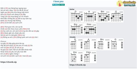 Chord: I love you - tab, song lyric, sheet, guitar, ukulele | chords.vip