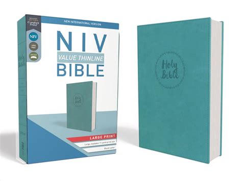 Buy NIV, Value Thinline Bible, Large Print, Leathersoft, Teal, Comfort ...