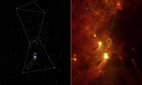 Infrared Spotlight on Orion's Sword | NASA Jet Propulsion Laboratory (JPL)