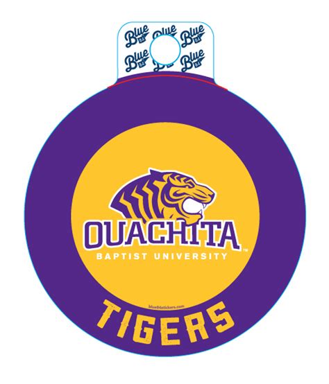 Ouachita Baptist University Tigers Commonplace Sticker | Ouachita ...