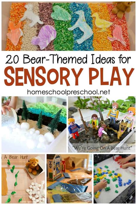 20 Bear-Themed Sensory Play Activities for Preschoolers