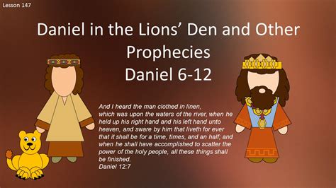 Old Testament Seminary Helps: Lesson 147 "Daniel in the Lions' Den and ...