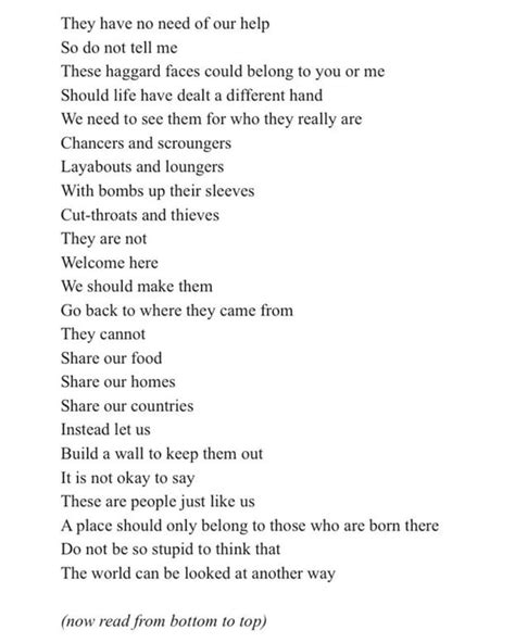 Refugees, a poem by Brian Bilston | Refugee week, Poems, Refugee