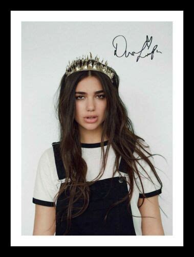 Dua Lipa Autograph Signed & Framed Photo | eBay