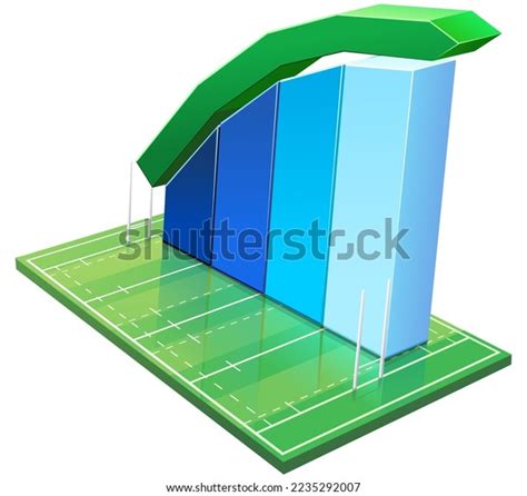 Grass Rugby Pitch White Markings Goal Stock Vector (Royalty Free) 2235292007 | Shutterstock