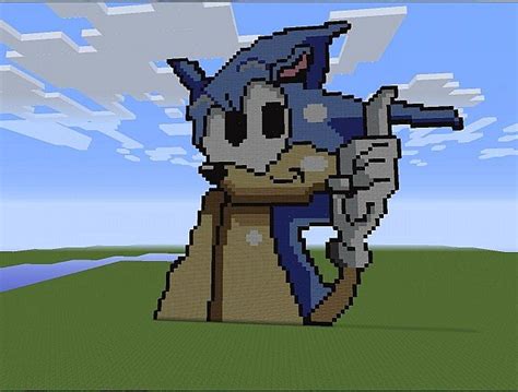 Sonic 2d pixel art 1.20.2/1.20.1/1.20/1.19.2/1.19.1/1.19/1.18/1.17.1/Forge/Fabric projects minecraft