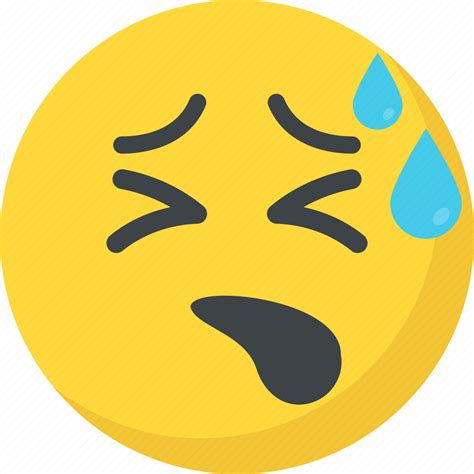 Emoji, emoticon, exhausted, tired emoji, tired face icon - Download on Iconfinder