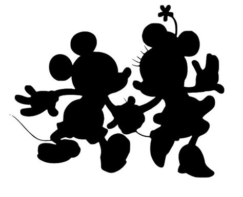 mickey and minnie wedding silhouette clipart 10 free Cliparts ...