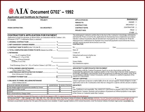 Aia G702 G703 Fillable Form Free - Form : Resume Examples #nO9b1jA24D