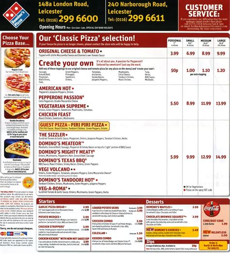 Domino's Pizza Pizza restaurant on London Rd, Leicester - Everymenu