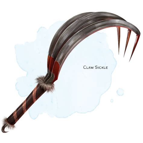 ⚔️ 𝗡𝗲𝘄 𝗶𝘁𝗲𝗺! Claw Sickle Weapon (sickle), uncommon (requires attunement by a creature cursed ...