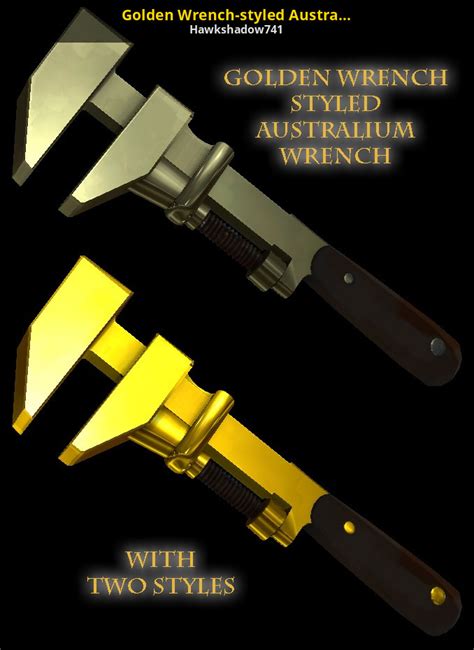 Subscribers : Golden Wrench-styled Australium Wrench [Team Fortress 2] [Mods]