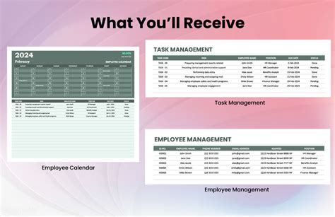 Employee Calendar Template in Excel, Google Sheets - Download | Template.net