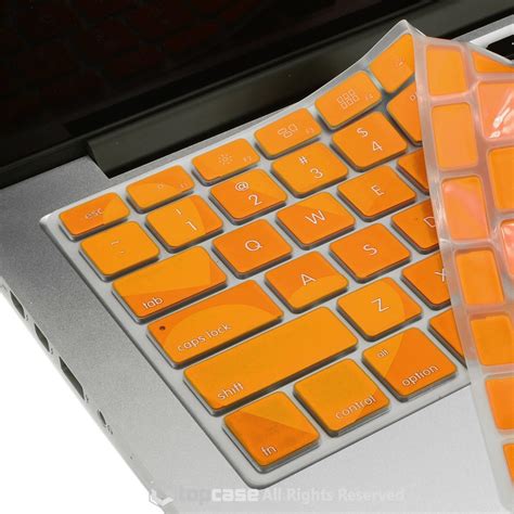 Heart-Shaped Pattern Series Orange Keyboard Cover Skin for Macbook Unibody /Pro 13"15"17" with ...