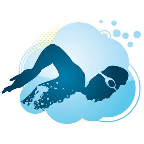 Swimmer Silhouette Vector at Vectorified.com | Collection of Swimmer ...