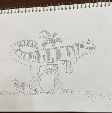 Ceratosaurus on an island by himself. Art by me : r/Dinosaurs