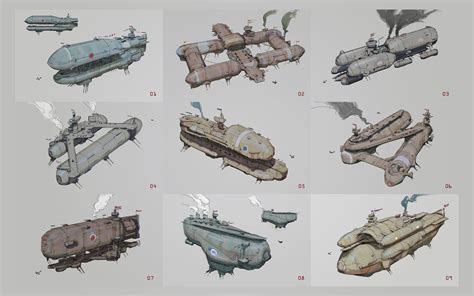 dieselpunk ship designs Steampunk Ship, Steampunk Artwork, Concept ...