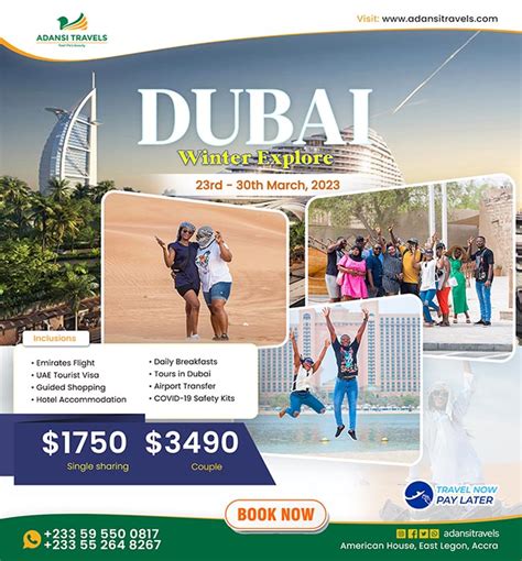 2023 Dubai monthly tours - Adansi travels