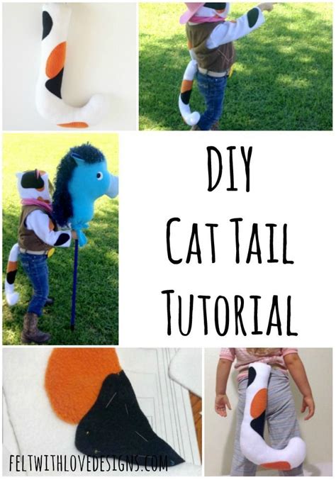 DIY Stuffed Cat Tail Tutorial - Sheriff Callie Costume - Felt With Love ...