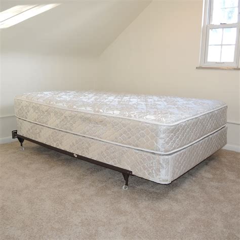 Full Size Mattress and Box Springs Set with Bed Frame | EBTH