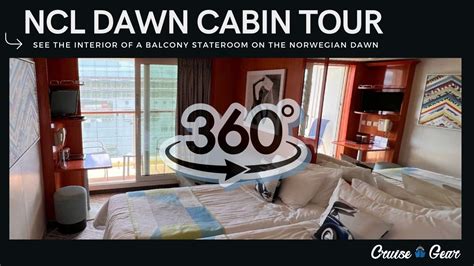 Norwegian Dawn Balcony Cabin 360 Tour - Cruise Gear