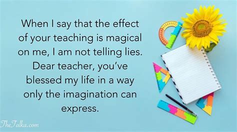 Quotes Short Thank You Teacher Messages - Cocharity