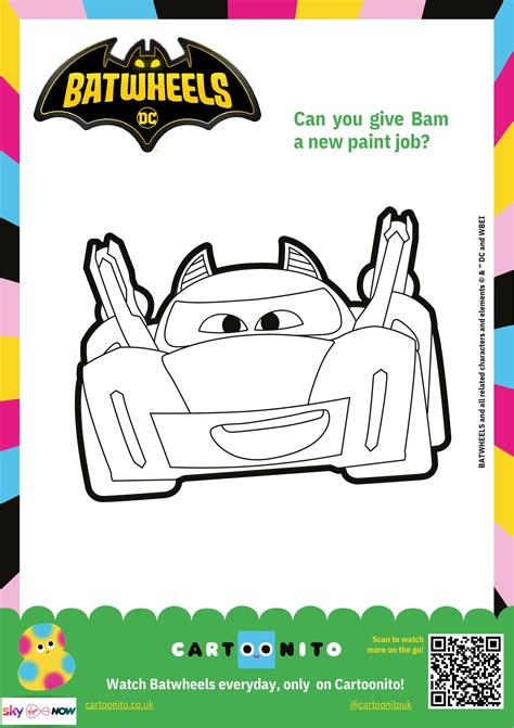 Free Printable BatWheels Coloring Pages - In The Playroom