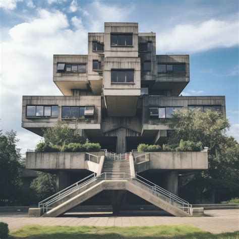 Free AI Image | Neo-brutalism inspired building