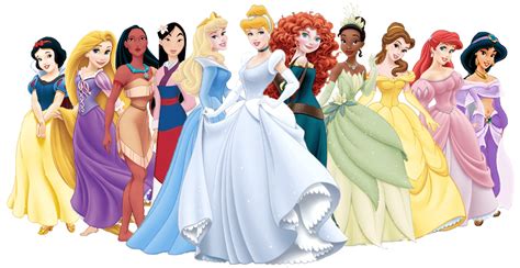 Large Group Of Disney Princesses transparent PNG - StickPNG