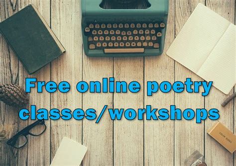 10 Free online poetry classes/workshops – Trish Hopkinson