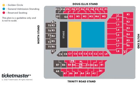 P!NK Seating Plan - Sunderland Stadium Of Light