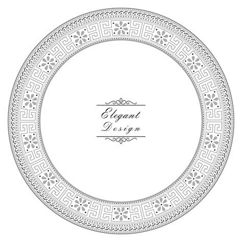 Premium Vector | Round plate designdecorative design elegant vector element