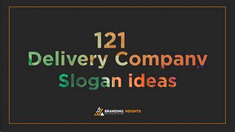 125 Catchy Delivery company Slogans Ideas to grab more attention