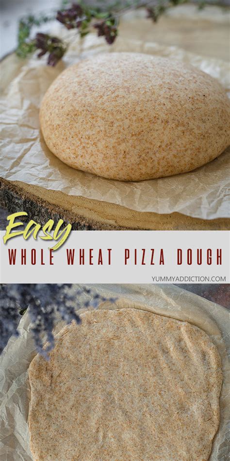 Easy Whole Wheat Pizza Dough - Healthy, Simple, & Quick!