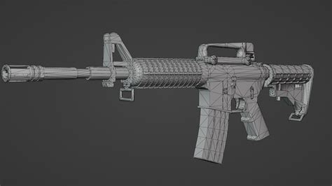 3D model Assault Rifle M15 VR / AR / low-poly | CGTrader