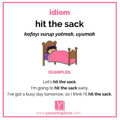 hit the sack #english #ingilizce #idioms #ingilizcedeyimler | Ingilizce deyimler, Öğrenme, Eğitim