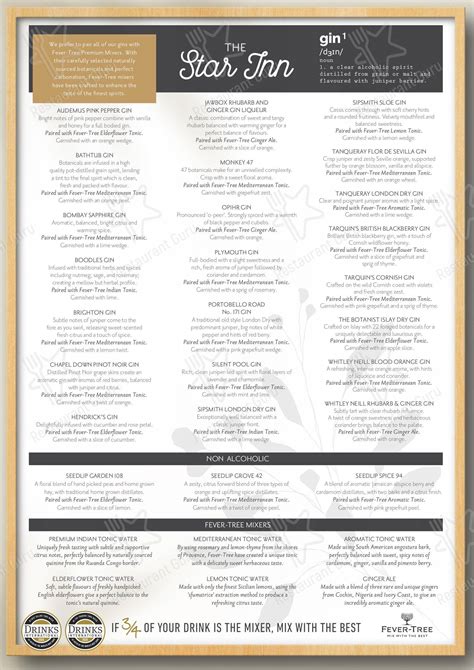 Menu at The Star Inn pub & bar, Lingfield